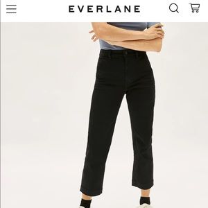 Everlane Cropped Straight Pants, size 0